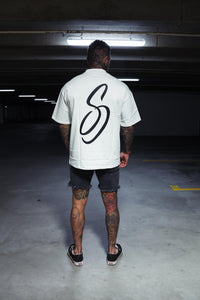 WHITE BIG LOGO TEE